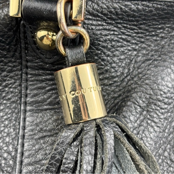 Juicy Couture Black Shoulder Bag with Tassel Detailing - Picture 6 of 14